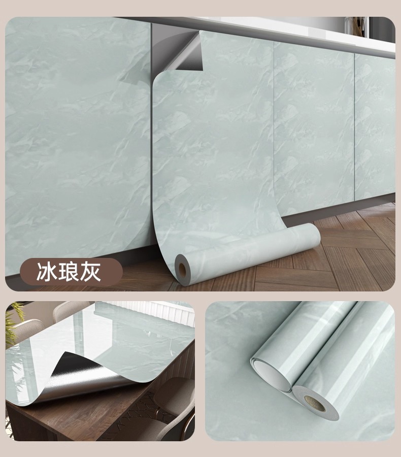 大理石厨房防油贴纸耐高温瓷砖墙贴油烟机橱柜灶台防水防油自粘详情24