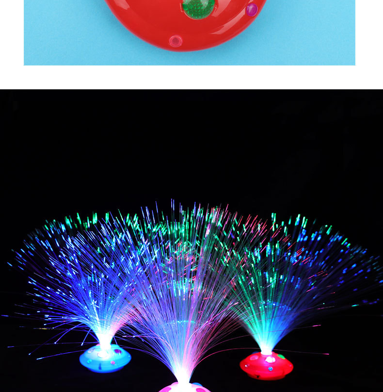 Gemstone Starry Sky Fiber Optic Flower Lantern with Seven-color flashing glow, Seven-color Starry Sky Gemstone style wholesale pic 7