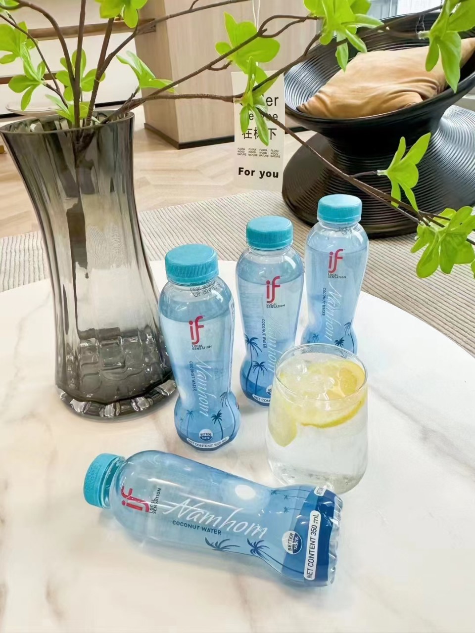 包邮批发泰国进口口感更佳if香水椰子水350ml*12if系列椰子水详情5