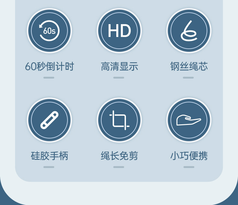 严选中考专用计数跳绳小学生运动初中生考试钢丝绳不打结体育用品详情4