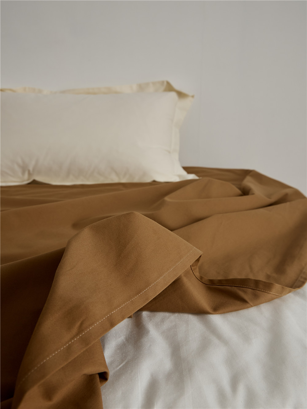 Long-staple cotton single item, all-cotton brushed quilt cover bed, simple pigment color pure cotton autumn and winter 1.8m bedding pic 61