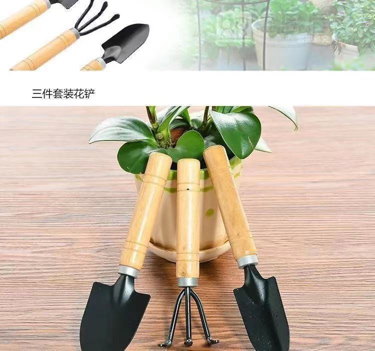 【3件套】园艺大三件套盆栽小铲子花园小铁铲室内花卉盆栽松土种花种菜工具T详情5