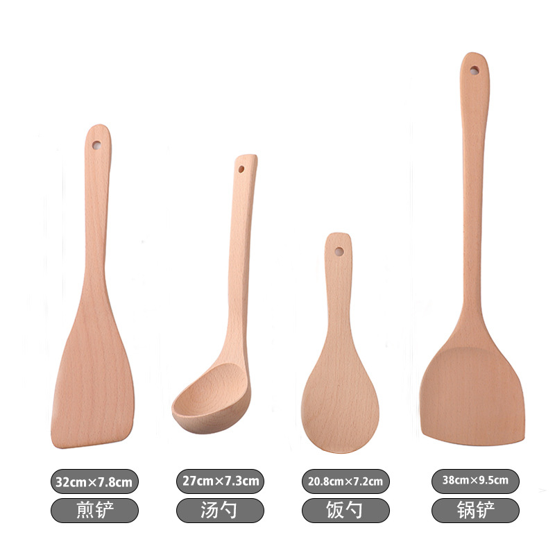 木铲子不粘锅专用炒菜铲木质厨具长柄木头铲子锅铲家用无漆无蜡详情5