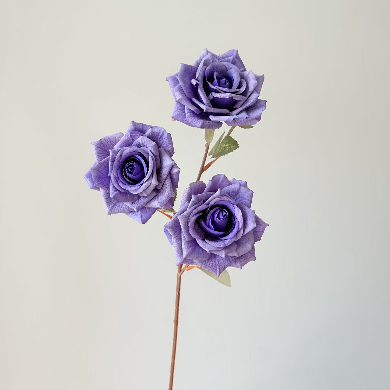 3头卡布奇诺玫瑰花仿真花摩卡油画复古玫瑰花婚庆插花家居装饰花详情26