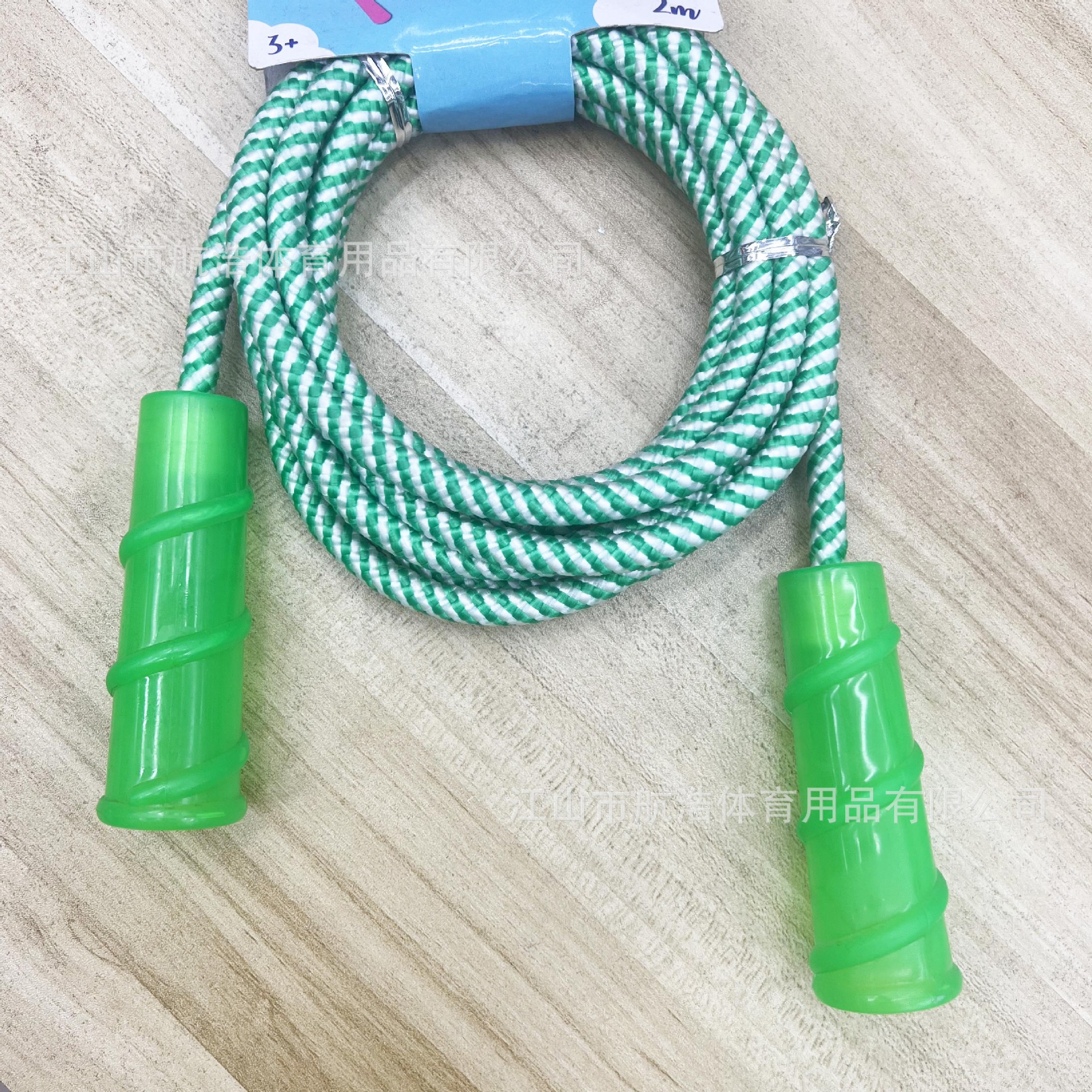 出口欧美商超定货编织儿童跳绳环保材料初学练习跳绳2m厂家直发详情4