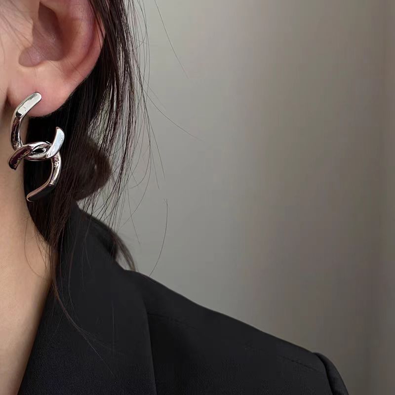 日韩精致简约耳圈爆款时尚百搭高级感素圈耳环气质通勤冷淡风耳扣详情54