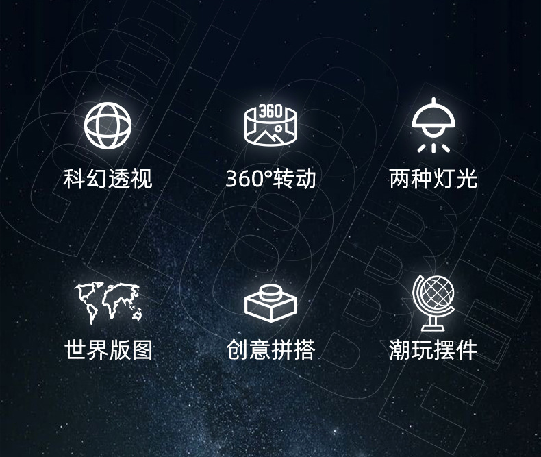 桌面摆件DIY星际手套模型探测车科技潮玩积木拼装玩具春节小礼物详情2