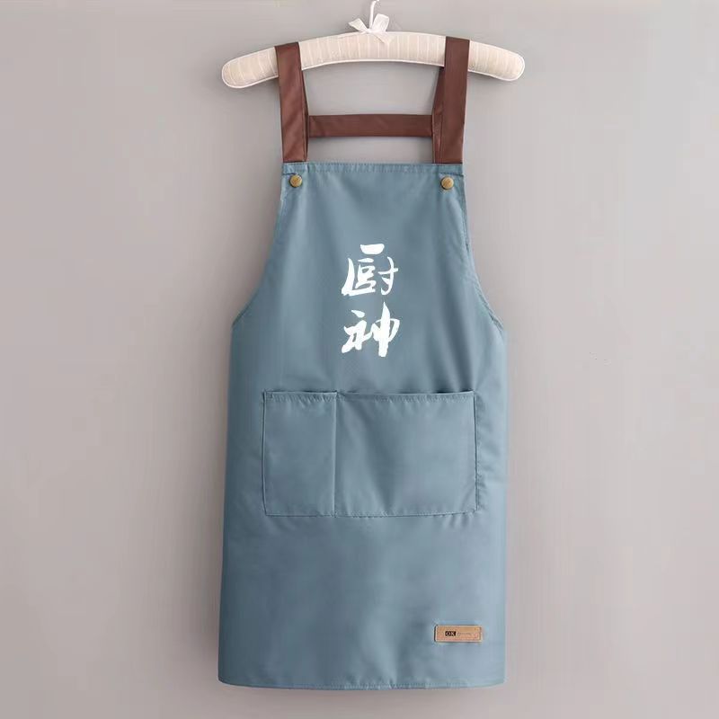 做家务防水防油防污耐脏厨房做饭罩衣 夏季背带围裙工作服详情10
