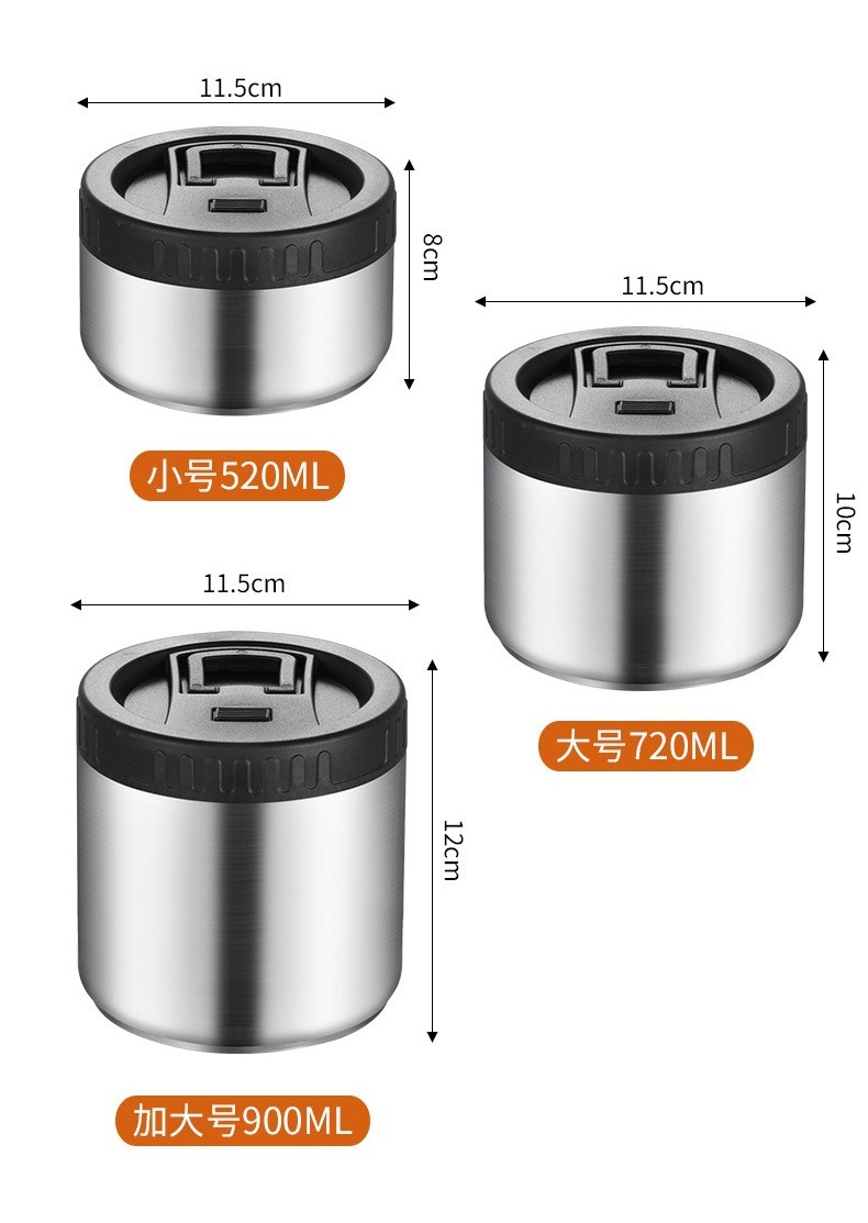 Cross-border customized insulated lunch box set, office worker sealed storage food-grade 316 stainless steel lunch box pic 15