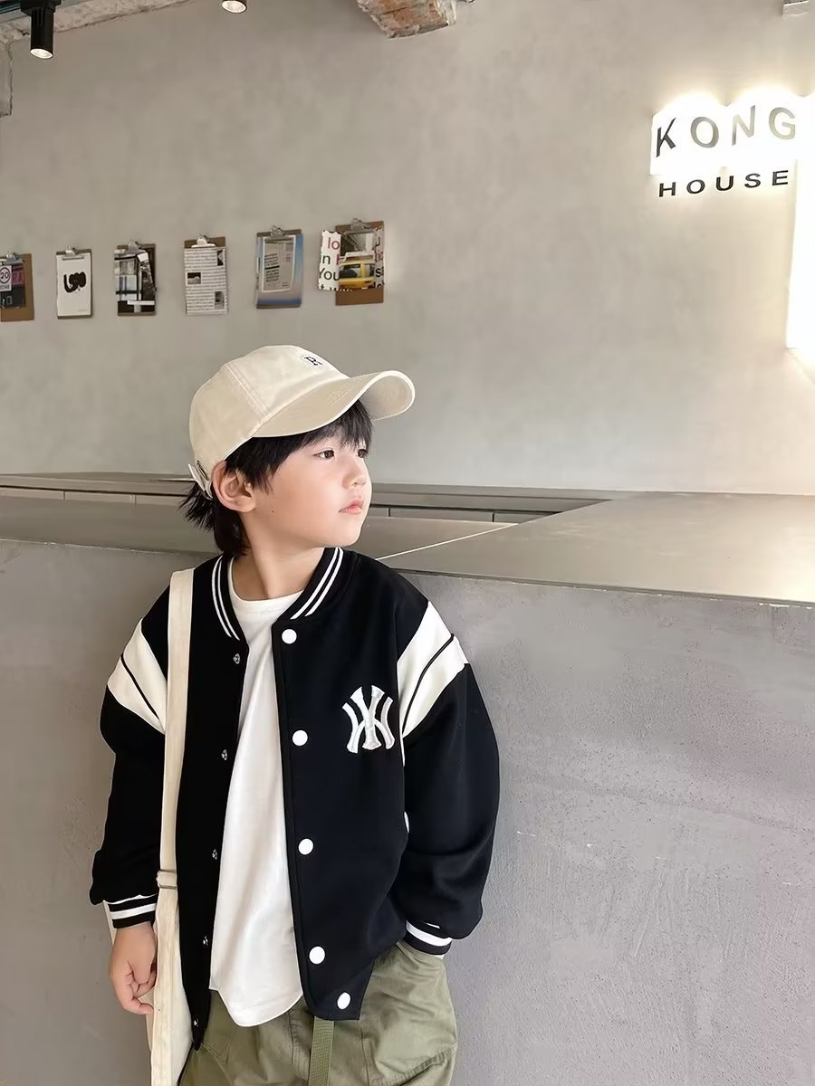 童装男童棒球服外套秋冬季新款时髦儿童春装运动夹克中大童上衣潮详情13