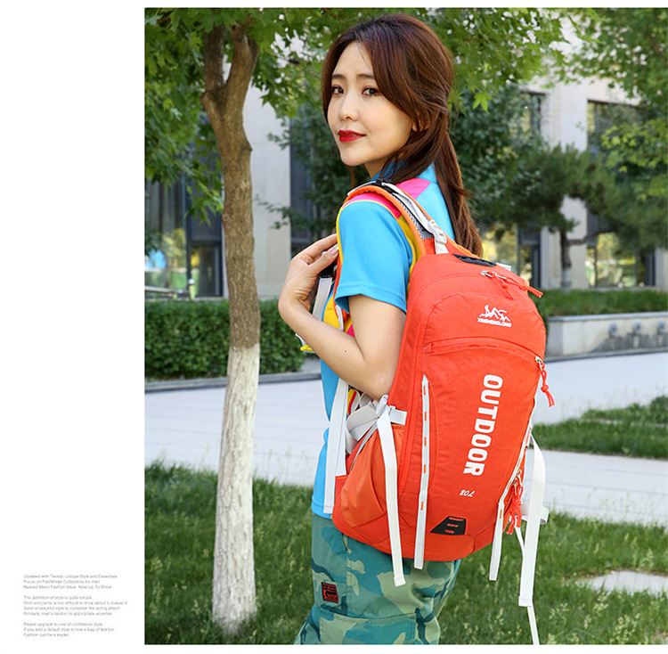 户外登山包休闲大容量多功能骑行包透气轻盈便携男女同款双肩包详情21