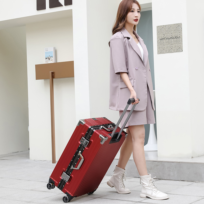 旅行箱男学生大容量铝框密码箱女行李箱结实耐用加厚拉杆箱万向轮详情52