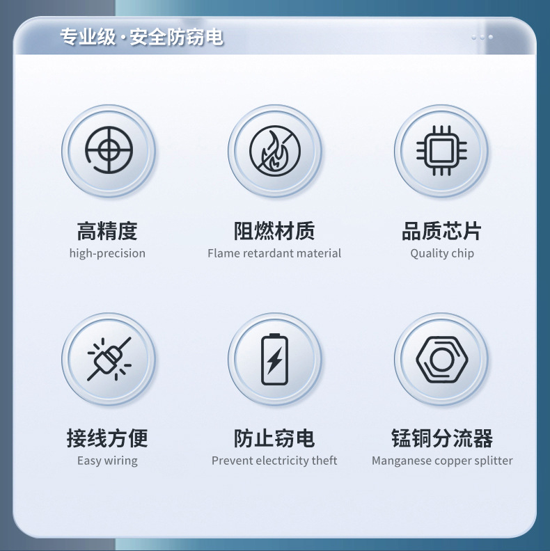 家用智能电能表出租房断电记忆电子电度表电子式单相电表批发详情2