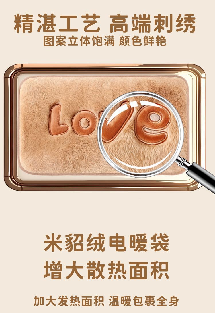 新款加长热水袋国标防爆暖手宝热敷暖脚暖宝宝智能热水袋充电款详情8