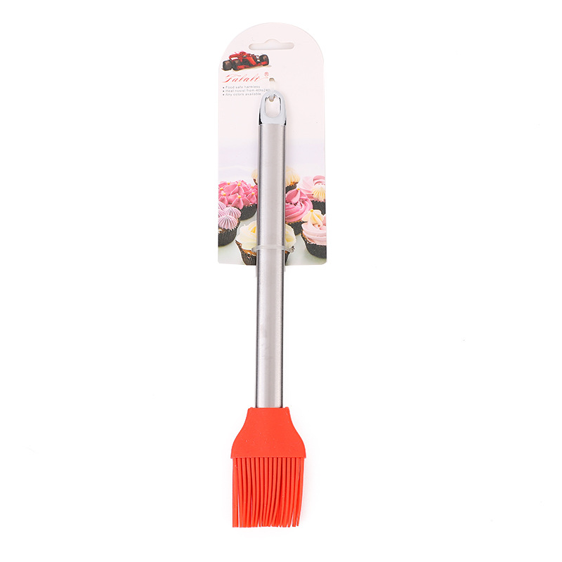 DIY baking tools, red silicone brushes, barbecue brushes, oil brushes, cake sweeping, barbecue grills, kitchen utensils wholesale pic 2