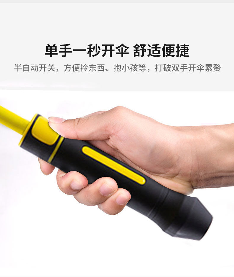 V系々雨伞长柄伞双人大号自动伞超大直把双层伞高档商务伞抗风高详情16