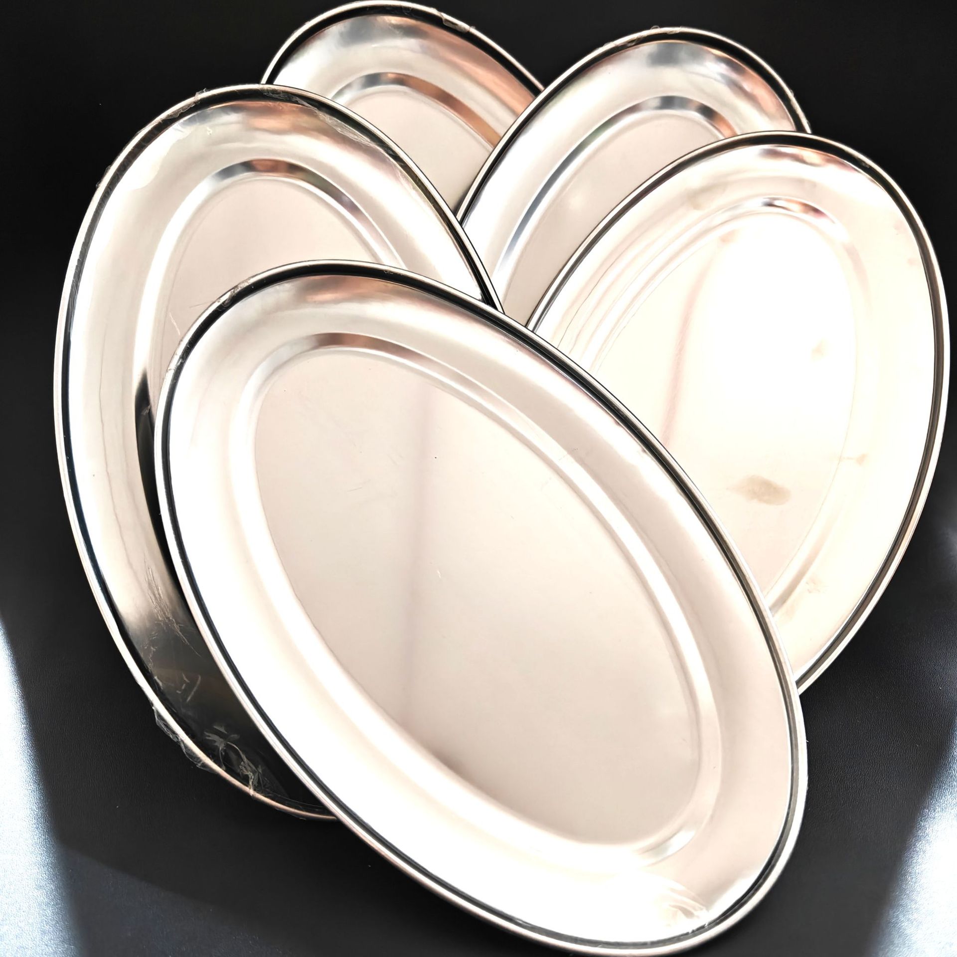 【3-12区】30鱼盘 10/包 400/件30鱼盘家用蒸鱼盘子烧烤肠粉盘子椭圆形盘子饭店快餐蒸鱼2元货源详情6