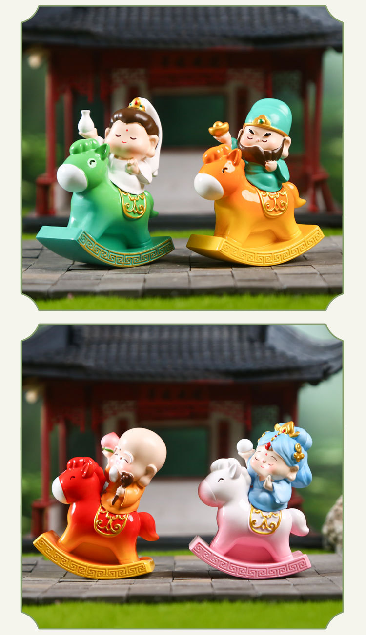 Yunjian Xianma Du Blind Box, trendy tabletop resin decorative figurines, toys, gifts, cute and fun decorative blind boxes pic 6