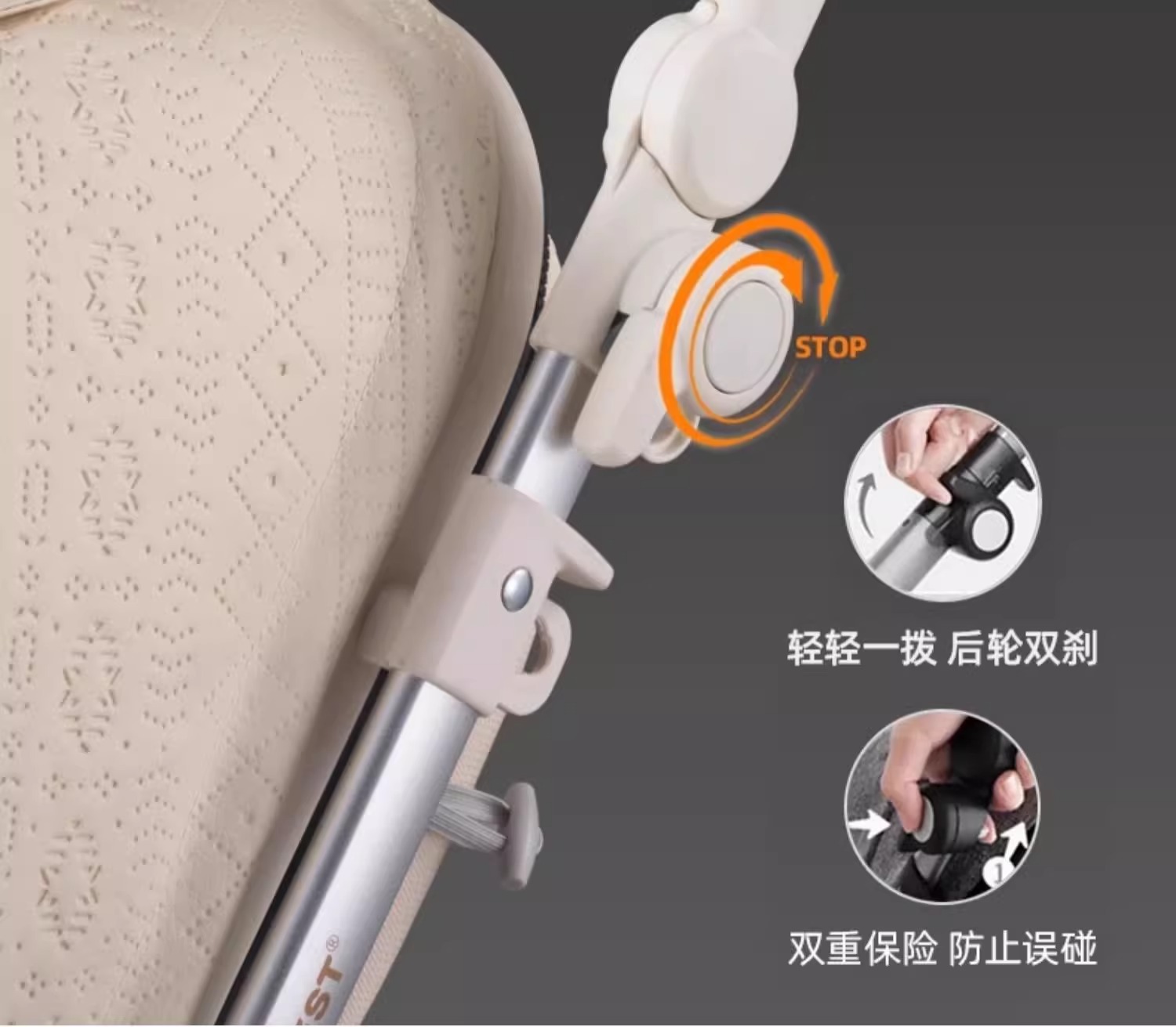 ubestV3 baby stroller, a lightweight bidirectional baby stroller that can be used for sitting or lying down, is foldable and portable pic 32