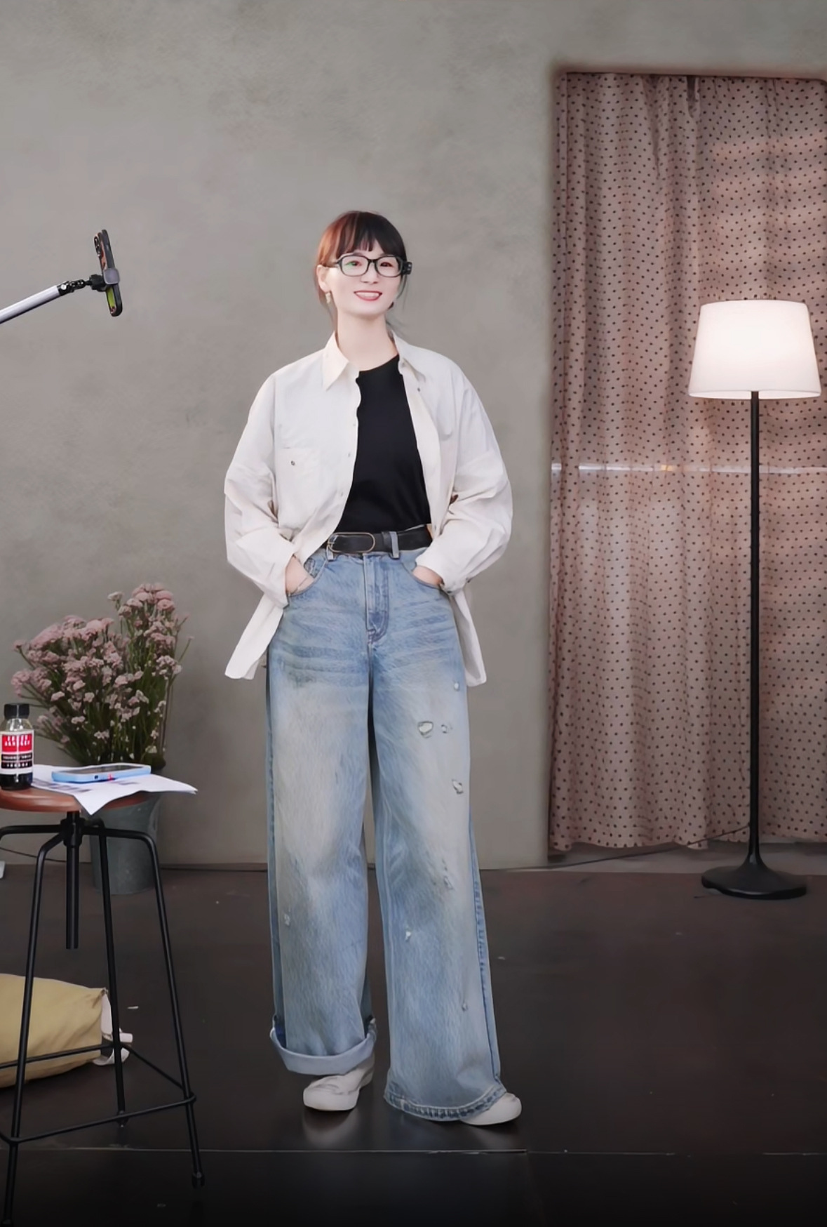 【 Random Thoughts 】 Summer Storm Ripped Heavy Washed jeans straight-leg pants for all four seasons pic 10