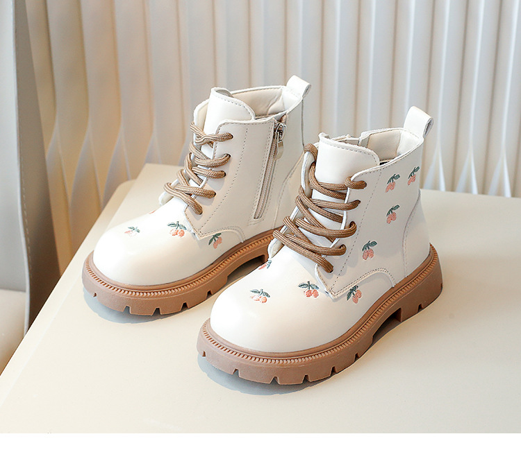 儿童马丁靴2025年秋冬新款小女孩单靴绣花女童公主靴女宝宝短靴详情11