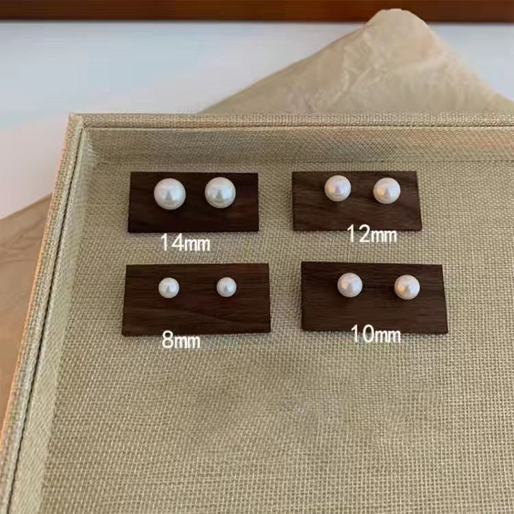 fever同款复古仿珍珠耳钉高级感女925银针耳钉港风耳饰气质简约耳饰详情8