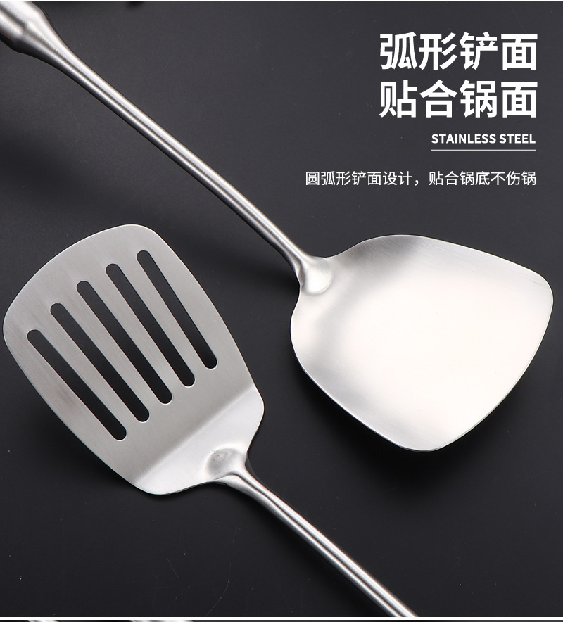 跨境304不锈钢厨房用具套装烹饪工具铲勺肉叉食物夹土豆压搅拌器详情16