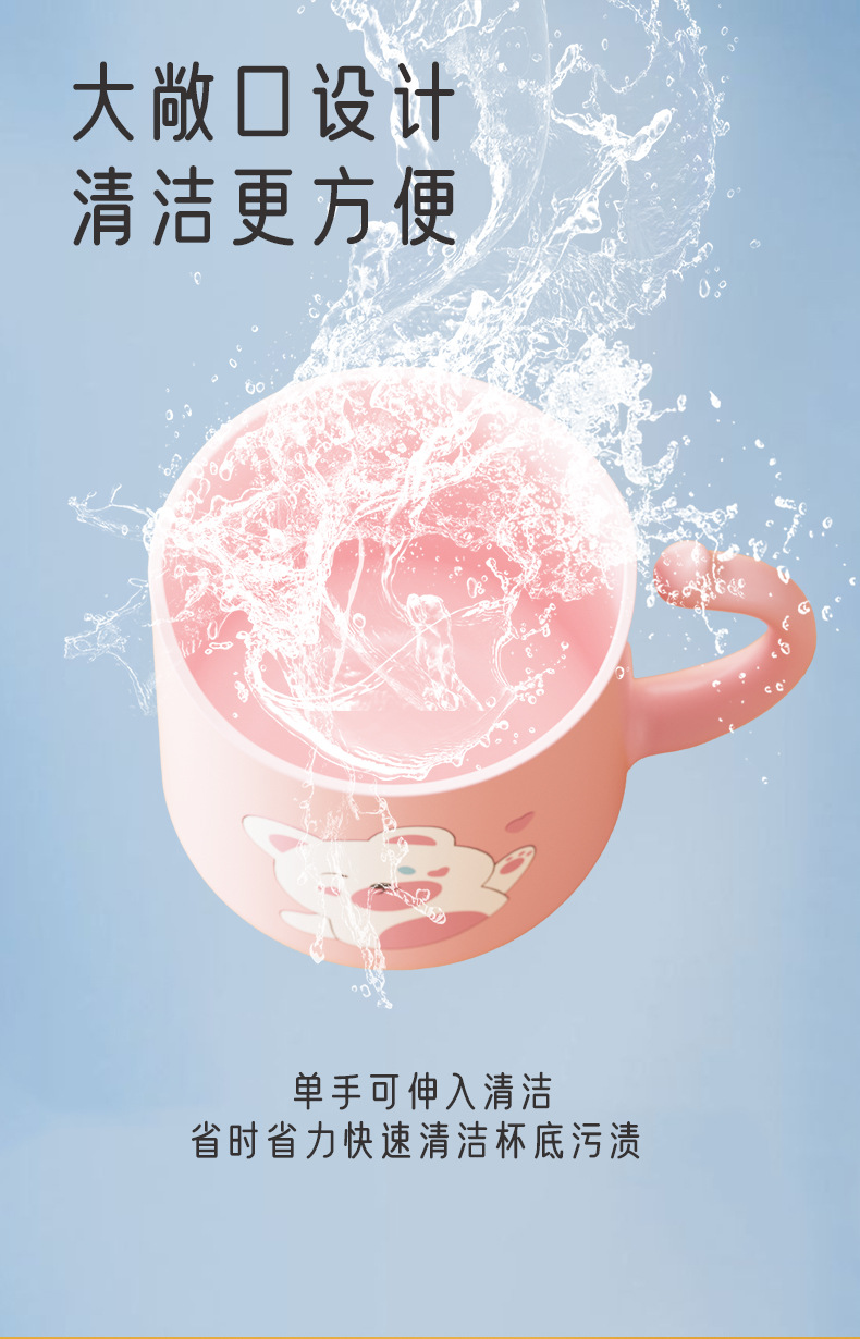 塑料杯可爱卡通图案情侣漱口杯男孩女孩儿童牙杯太空人牙杯牙缸刷详情6