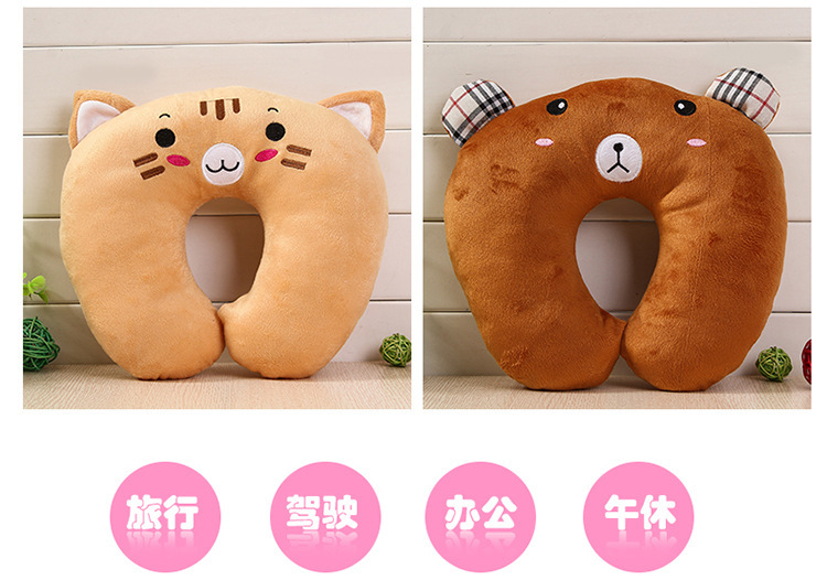 Cartoon Cute Neck Pillow company, wholesale of event gifts, creative neck pillows, high-speed rail and airplane travel nap U-shaped pillows pic 11