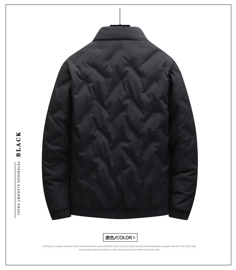 羽绒服男2025冬季新款短款加绒加厚轻薄韩版潮流男士立领外套批发详情24