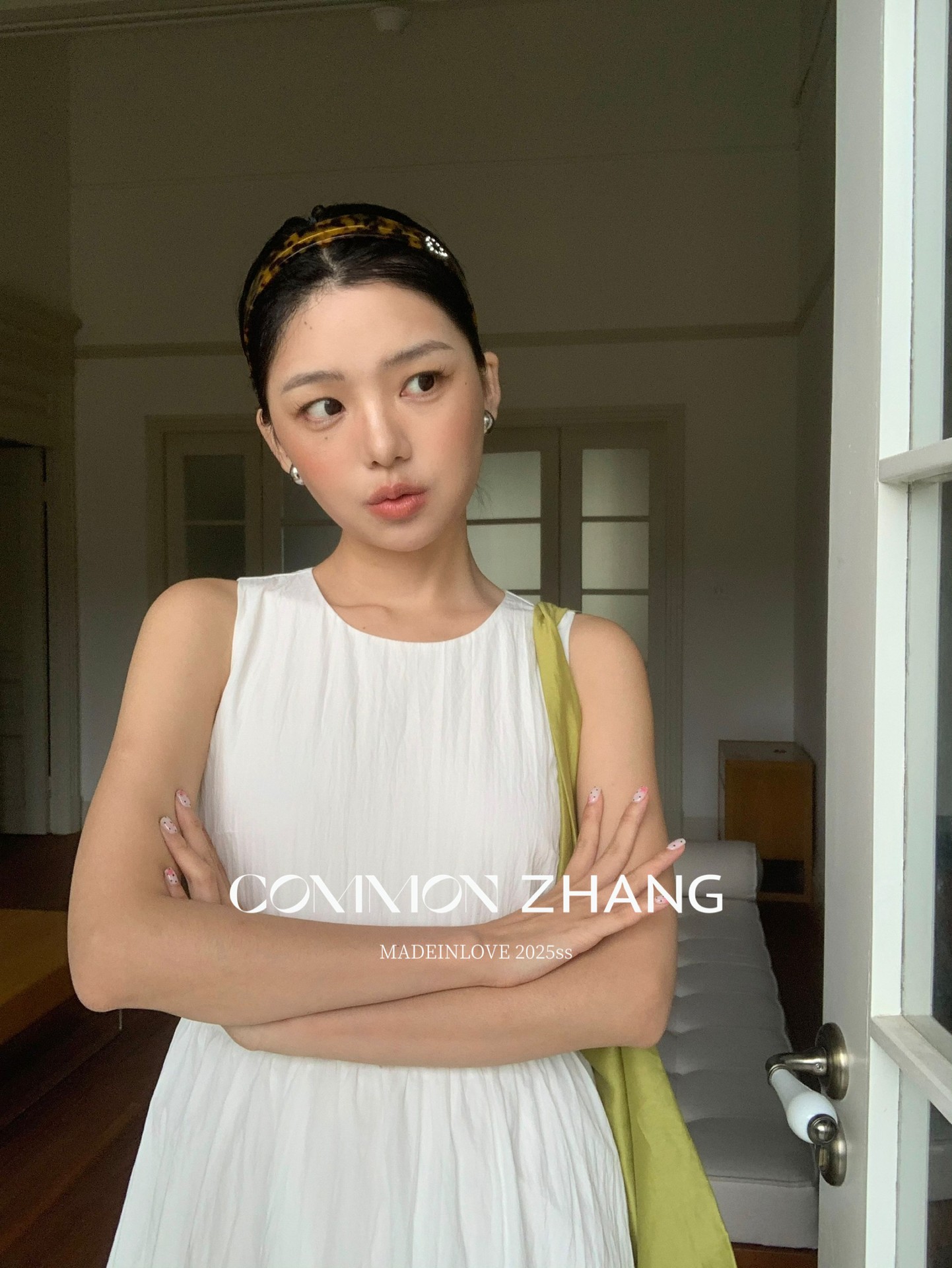 CZ ZHANG Summer Korean version anti-aging button patchwork round-neck sleeveless vest dress B26797 pic 6
