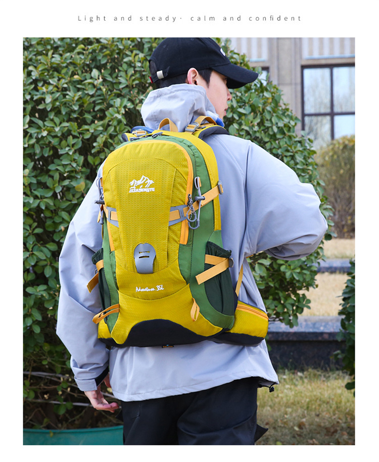 Mochila de montaña al aire libre de gran capacidad nueva mochila deportiva ciclismo senderismo mochila ligera de viaje resistente al desgaste doble espalda pic 9