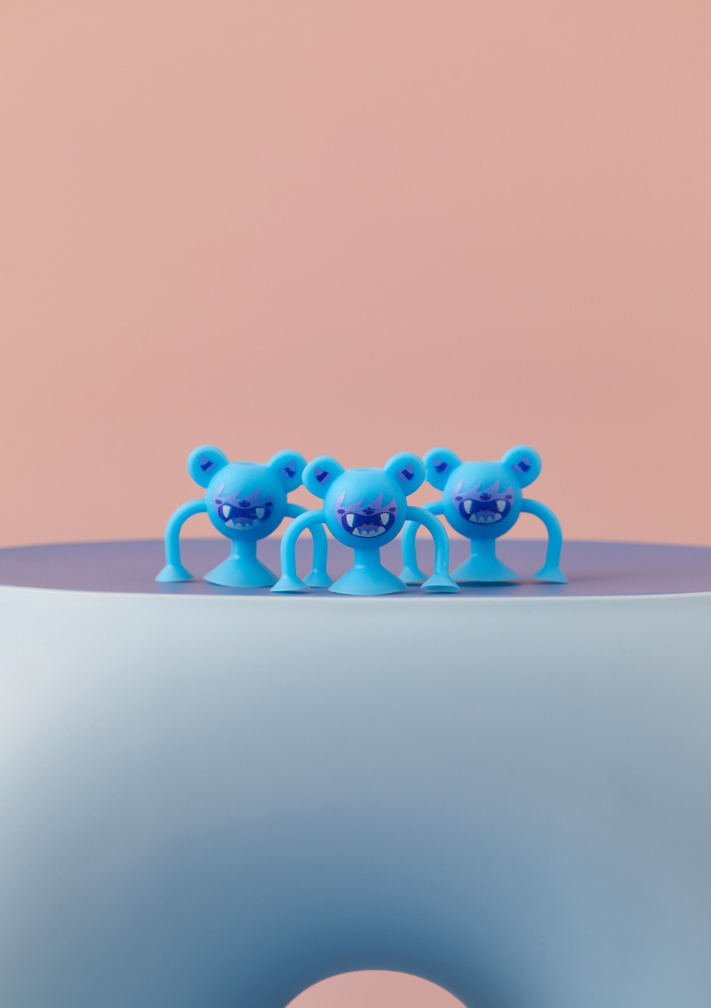 Colorful cartoon monster 3D printed gyroscope toy Kneading Fun capsule Gacha pic 10
