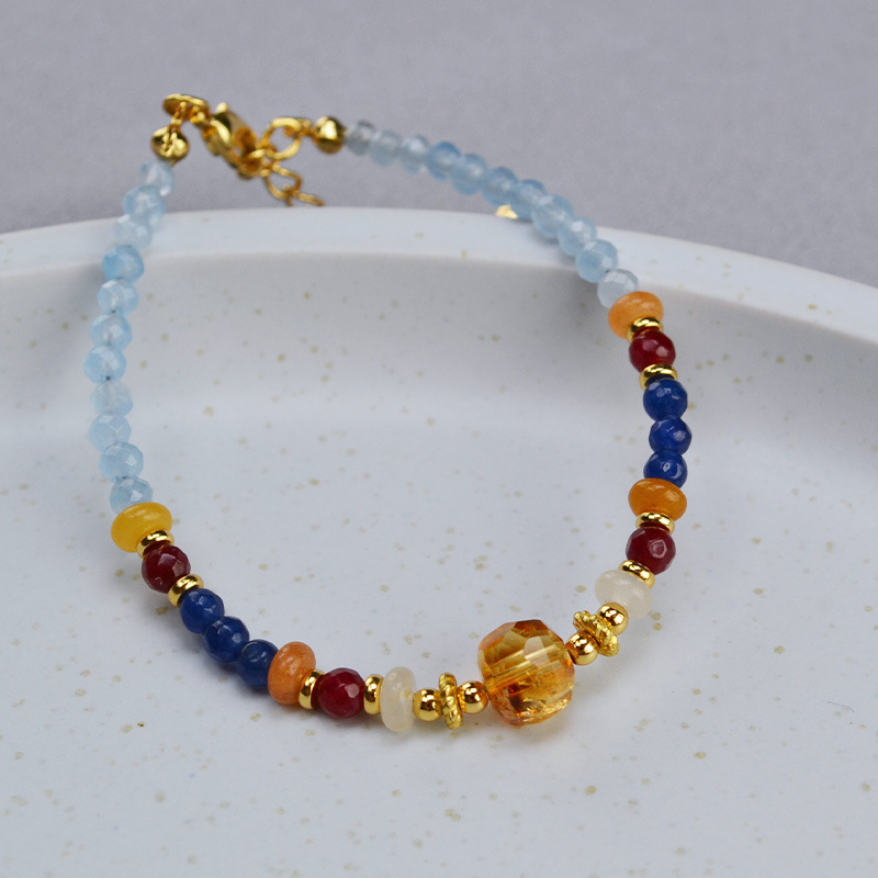 设计师原创中国风小众复古真石串珠流苏可拆卸一款多戴项链毛衣链详情16