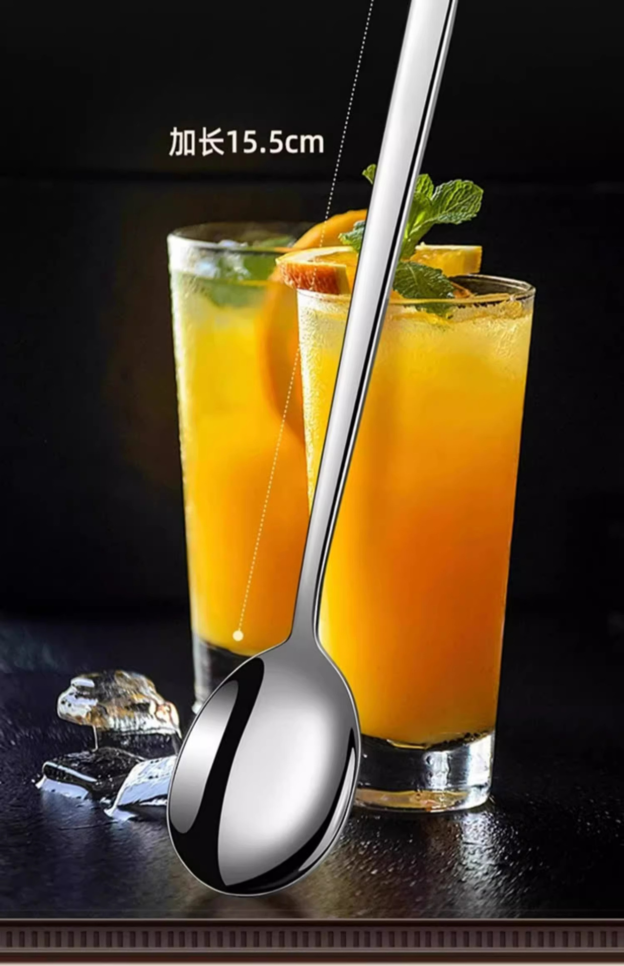 Stainless steel spoons, food-grade long handle, suitable for household and adult use, kitchen rice spoons, soup spoons, high appearance level, small spoons pic 3