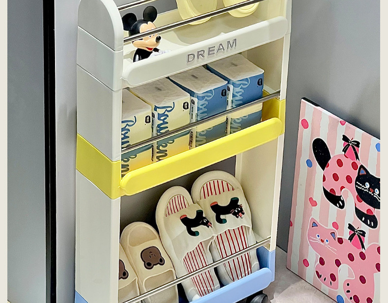 缝隙超窄柜冰箱外侧厨房卫生间浴室置物架洗衣机边收纳夹缝置物架详情13