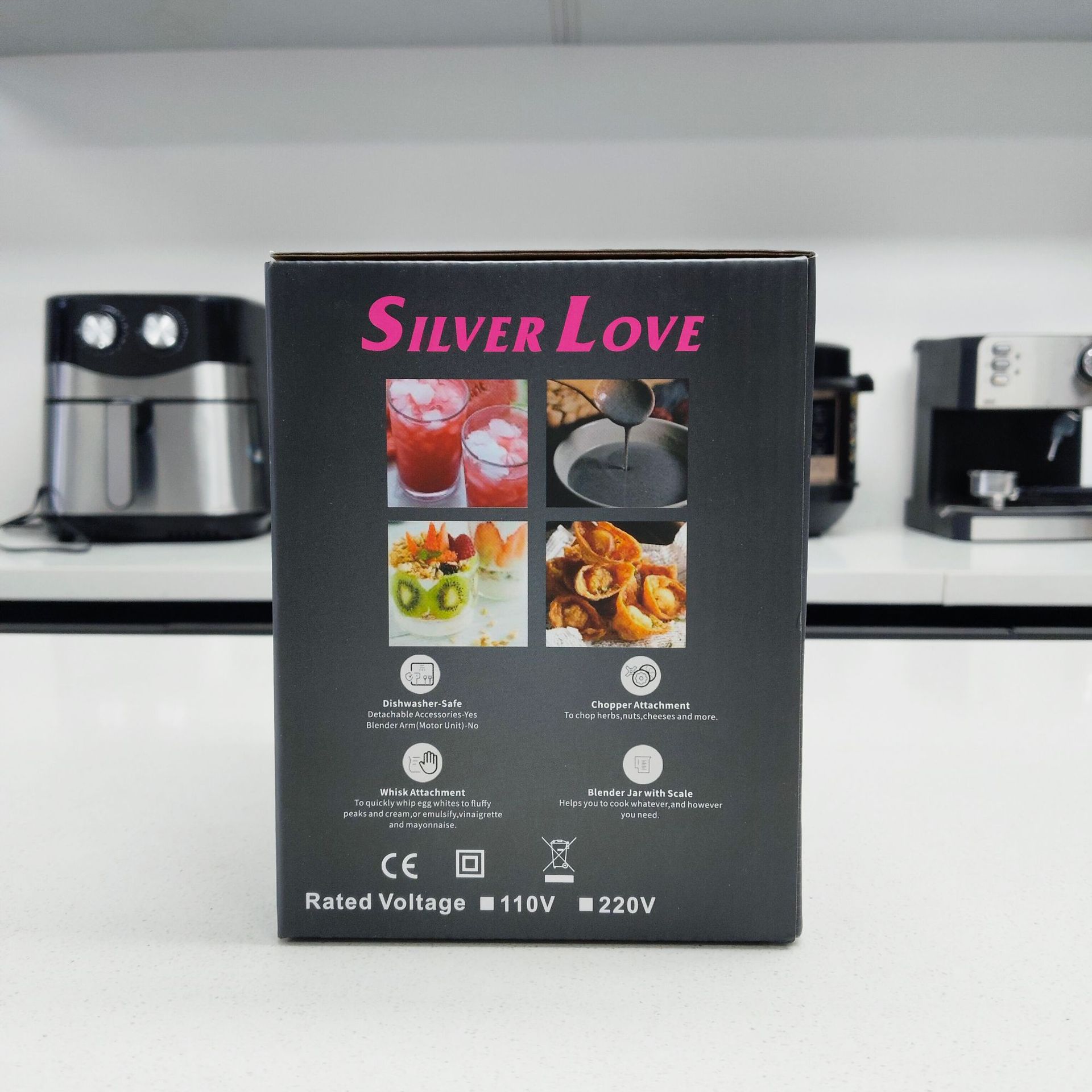 Cross-border foreign trade portable multi-functional food processor, baby food cooking stick, European standard household handheld electric 2-in-1 Z209 pic 5