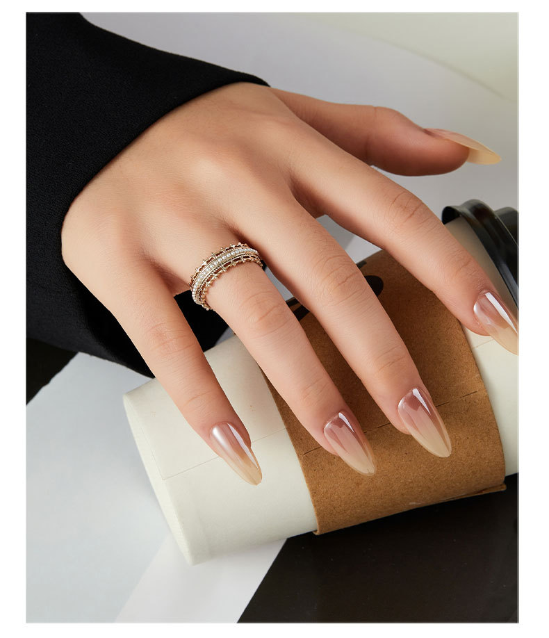 法式宫廷风皇冠开口戒指时尚百搭高级感可调节食指戒欧美跨境指环详情12