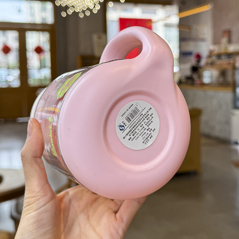 百利友夏季花茶杯900ML可爱杯子女生办公室咖啡杯便携塑料水杯详情10