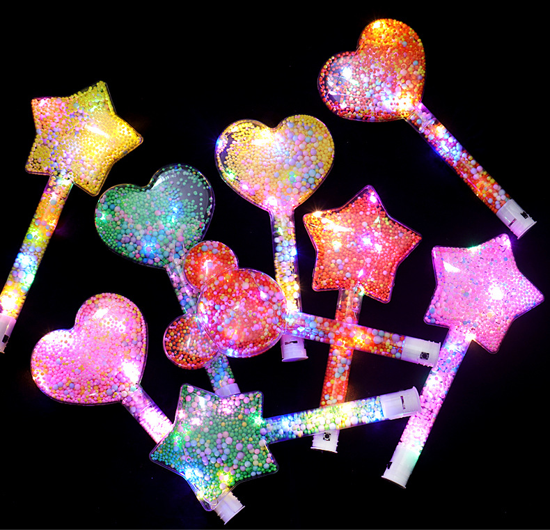 New seven-color glow sticks, night glow sticks, snowflake flash sticks, evening and concert support atmosphere props, wholesale at stalls pic 11