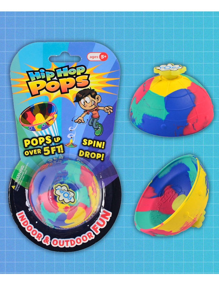 Cross-border bestseller Cloud Button POPS, Mushroom Half Ball, bouncing spinning top, novel and special stress-relieving toy pic 5