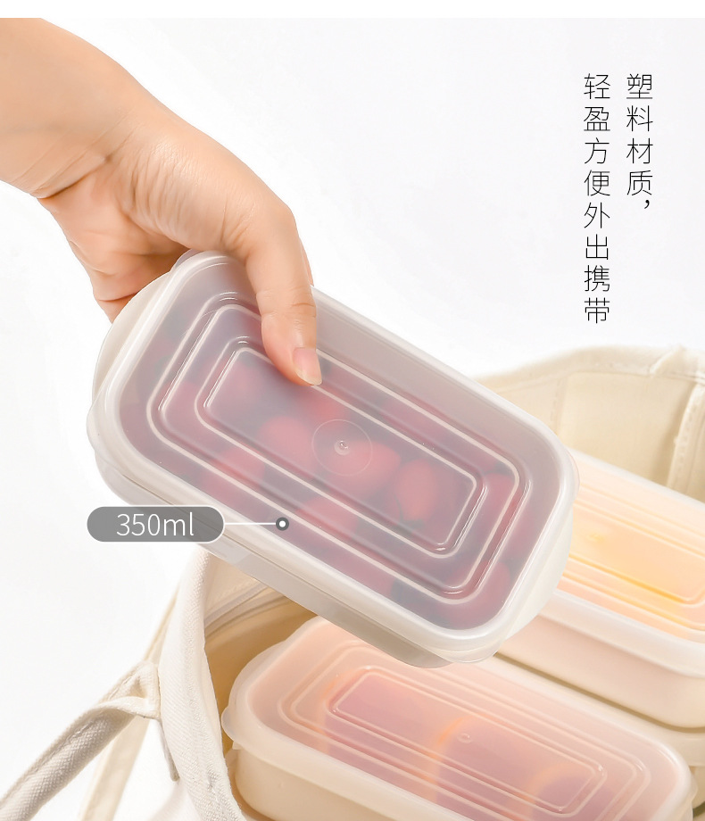YAMADA日本进口保鲜盒可微波炉加热饭盒分装米饭备餐盒冰箱收纳盒详情12