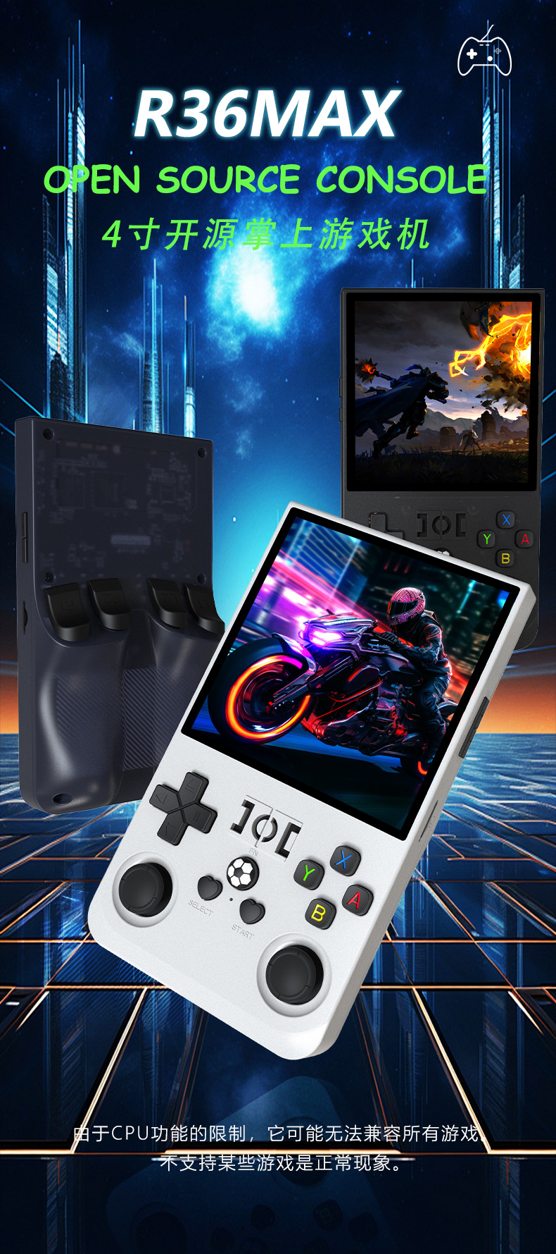 Открытый игровой приставка R36MAX с открытым исходным кодом, двухдюймовый двухдюймовый аркадный аркадный автомат PSP pic 1