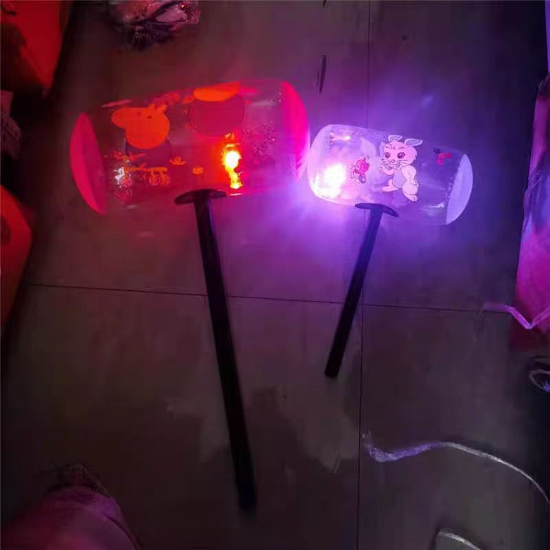 发光充气千吨锤大号充气玩具1000吨锤子大号千吨锤儿童手持惩罚锤详情8