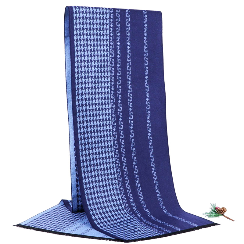 外贸男士围巾批发厂家男秋冬流苏围巾格子围巾仿羊绒围巾源厂家详情14