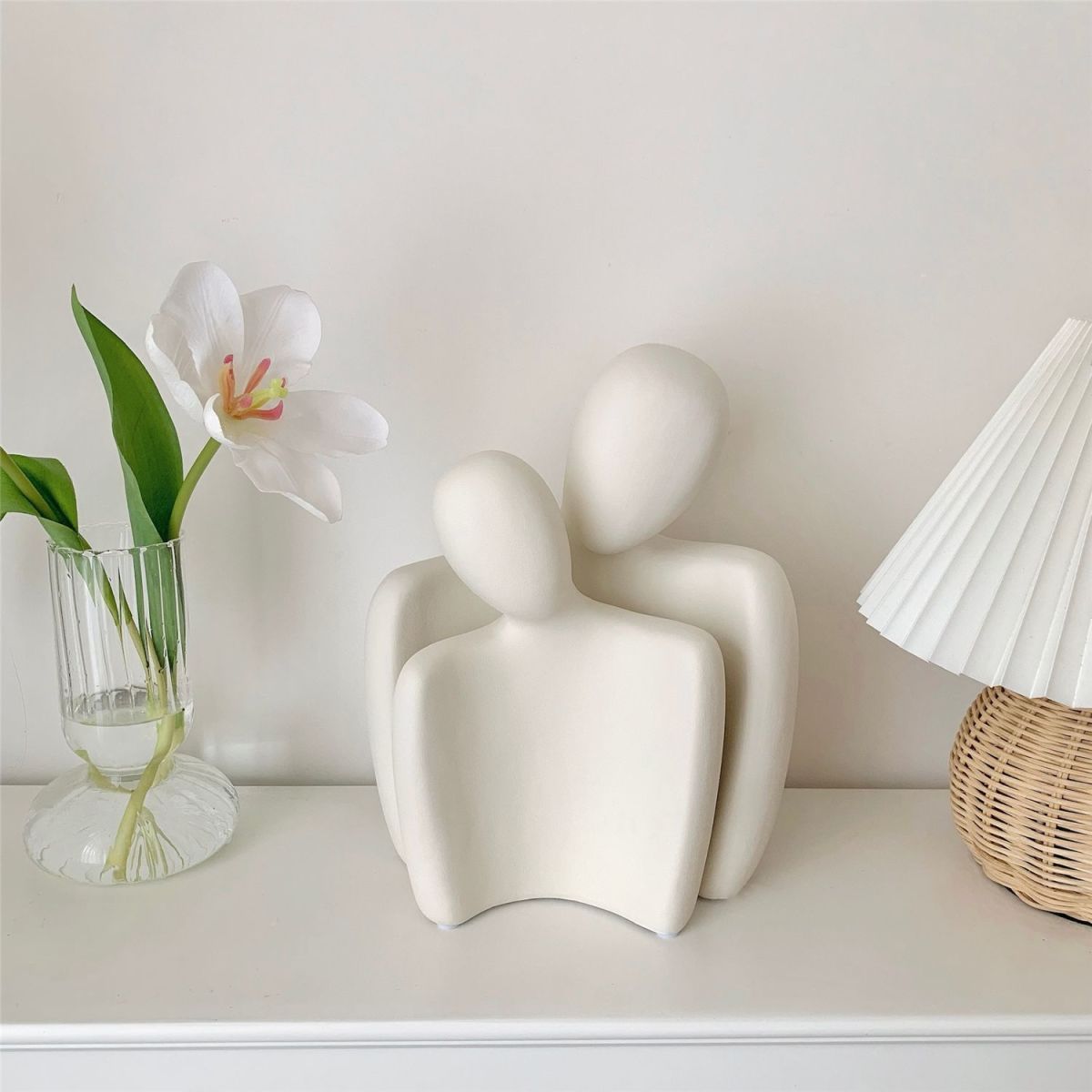 Nordic-style ceramic vases and flower arrangements, high-end and niche living room entrance hall home decoration vases and ceramic flower vases pic 20