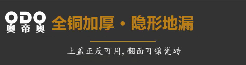 卫生间全铜防臭地漏大排量加厚长条地漏厨卫洗衣机防臭芯隐形地漏详情15