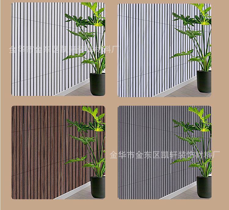 格栅吸音板隔音板神器木条墙体录音棚卧室家用墙面装饰超强消音棉详情10