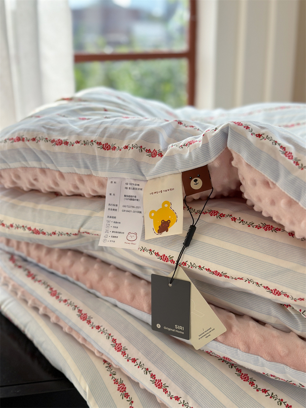 13372 All-cotton cartoon small floral print spring and autumn quilt soothing, bean quilt warm and fleece winter quilt core pic 46