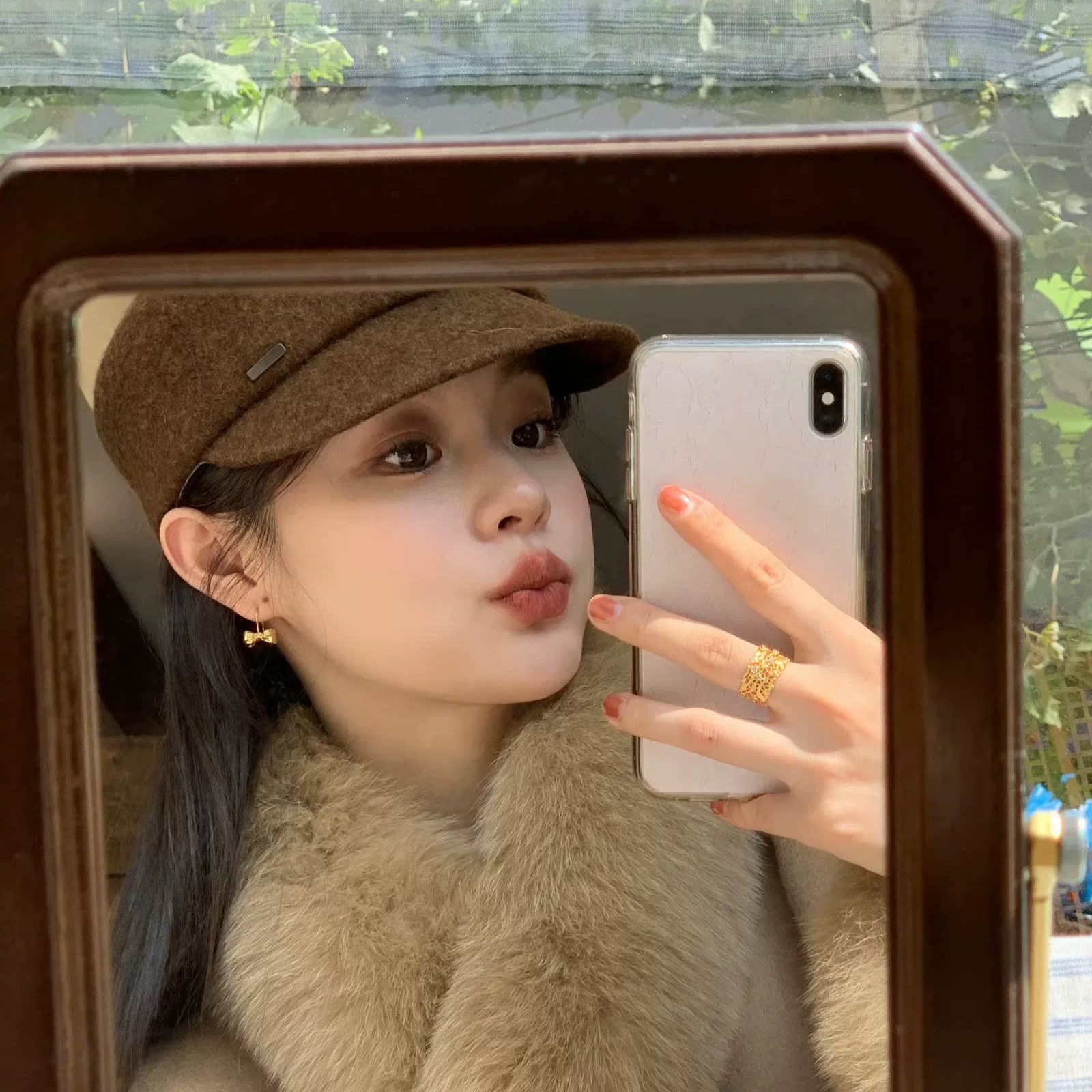 韩信简约饱满蝴蝶结耳钩小众复古设计精致可爱芭蕾风甜美耳钉耳饰详情3